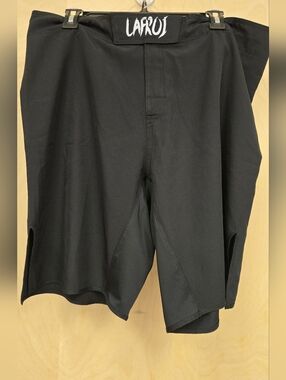 Mens Black Athletic Shorts. Size Large